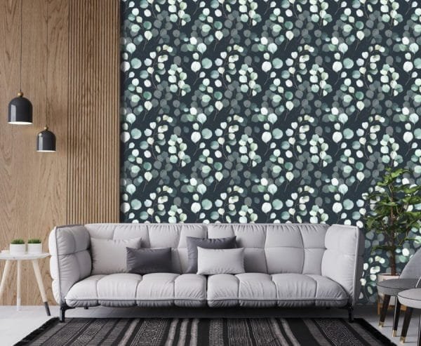 Eucalyptus dark wallpaper and wall murals for sale in California. Wallpaper and wall mural online store with a huge range for sale.