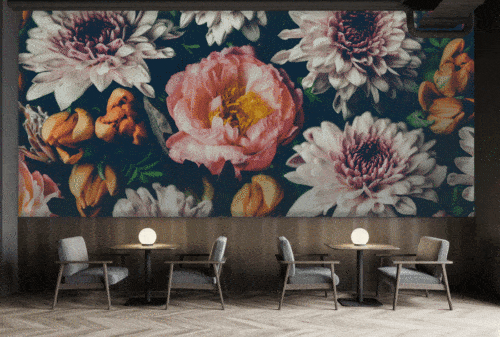 Reece peonies wallpaper and wall murals for sale in South Africa. Wallpaper and wall mural online store with a huge range for sale.
