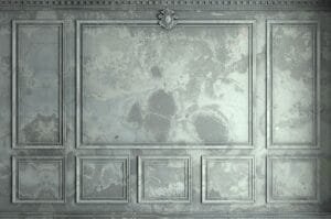 Grey and green Inlaid headboard wall design wallpaper and wall murals shop in California. Wallpaper and wall mural online store with a huge range for sale.