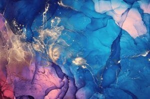 Blues and pinks marble pattern with gold inlay wallpaper and wall murals shop in California. Wallpaper and wall mural online store with a huge range for sale.