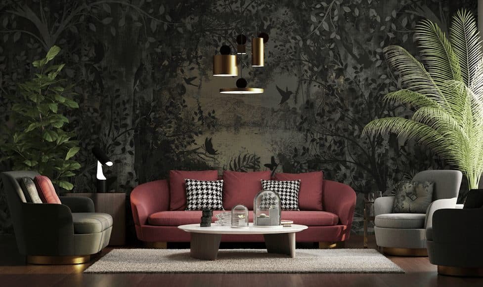 Dark path in the woods with birds wallpaper and wall murals shop in South Africa. Wallpaper and wall mural online store with a huge range for sale.