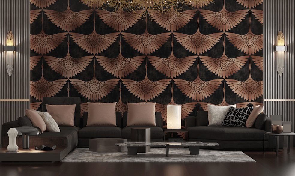 Statement Collection reddish iconic eagle pattern wallpaper and wall murals shop in South Africa. Wallpaper and wall mural online store with a huge range for sale.