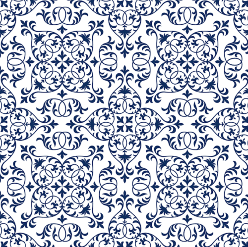 Classic white and blue ceramic patterned wallpaper and wall murals shop in South Africa. Wallpaper and wall mural online store with a huge range for sale. 