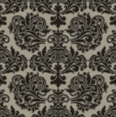 Black and beige Brocade pattern wallpaper and wall murals shop in South Africa. Wallpaper and wall mural online store with a huge range for sale.