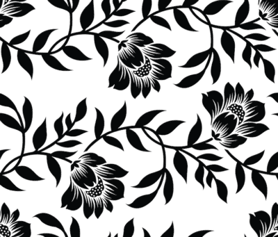 Black flowers and vines wallpaper and wall murals shop in South Africa. Wallpaper and wall mural online store with a huge range for sale.