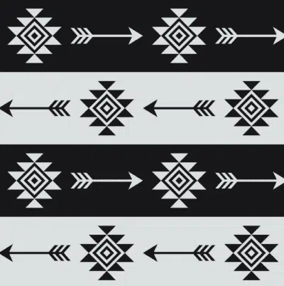 Aztec style black and white pattern wallpaper and wall murals shop in South Africa. Wallpaper and wall mural online store with a huge range for sale.