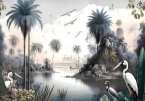 Birds of the Oasis Wall Mural