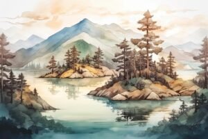 Mural Sylvan Lakes WallpaperOnline | BANG Wallpaper USA