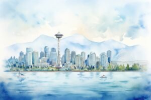 Mural Vancouver Cityscape WallpaperOnline | BANG Wallpaper USA