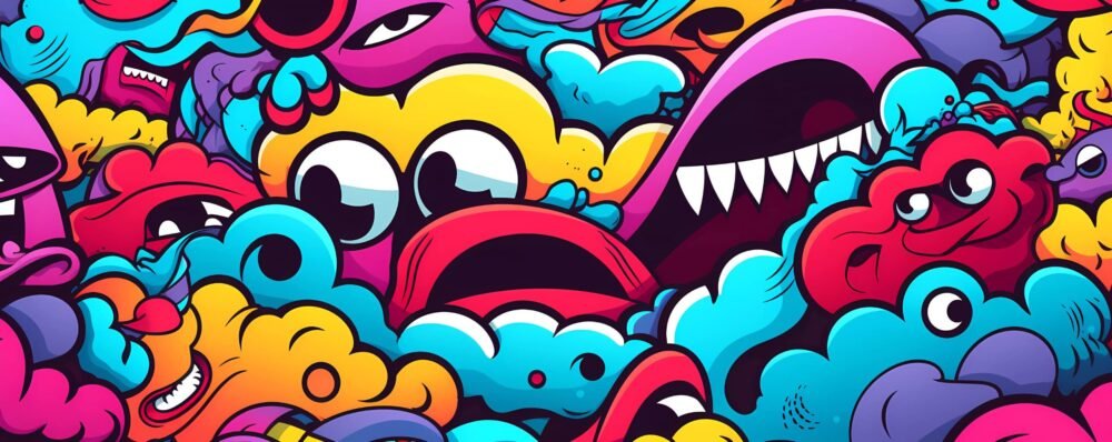 MuralMonsterDazeWallpaperOnline | BANG Wallpaper USA