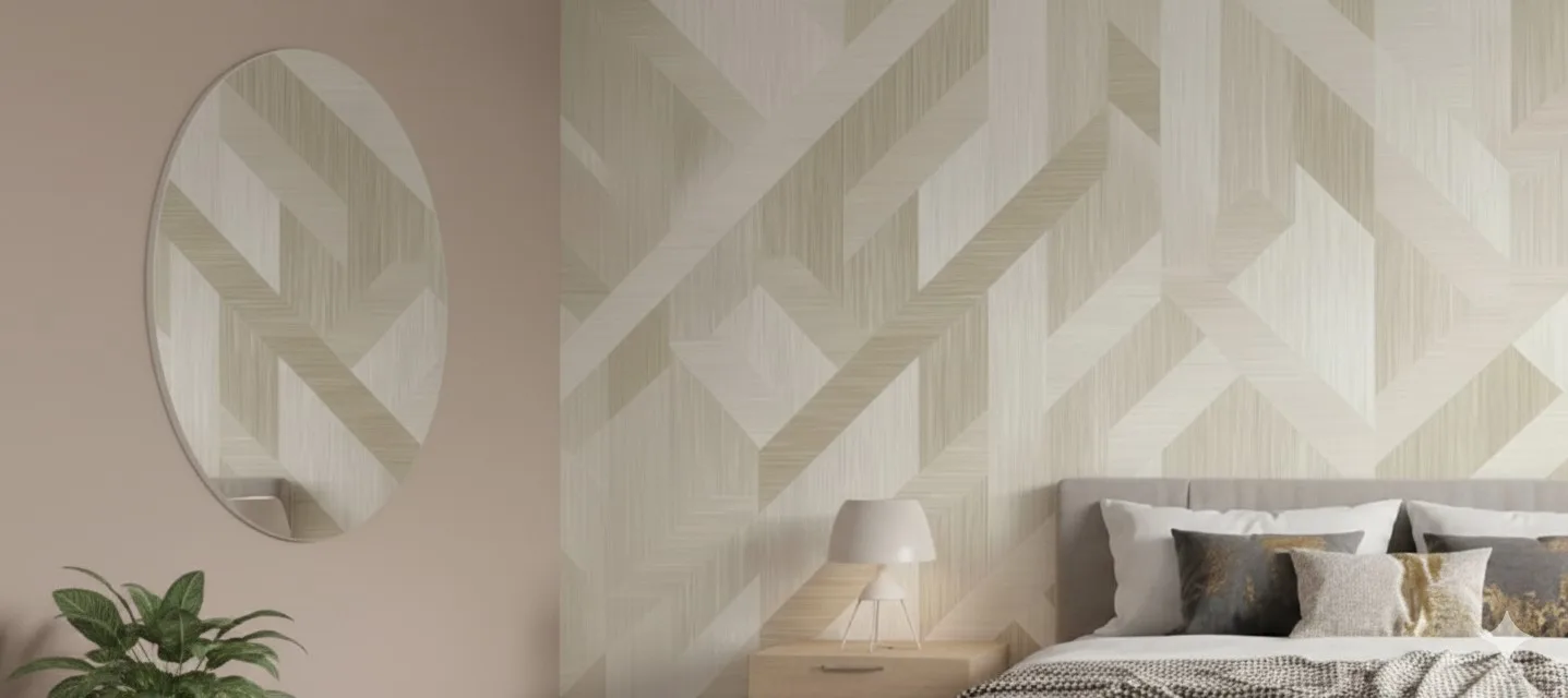 A zoomed in of a Linear Labyrinth Mural