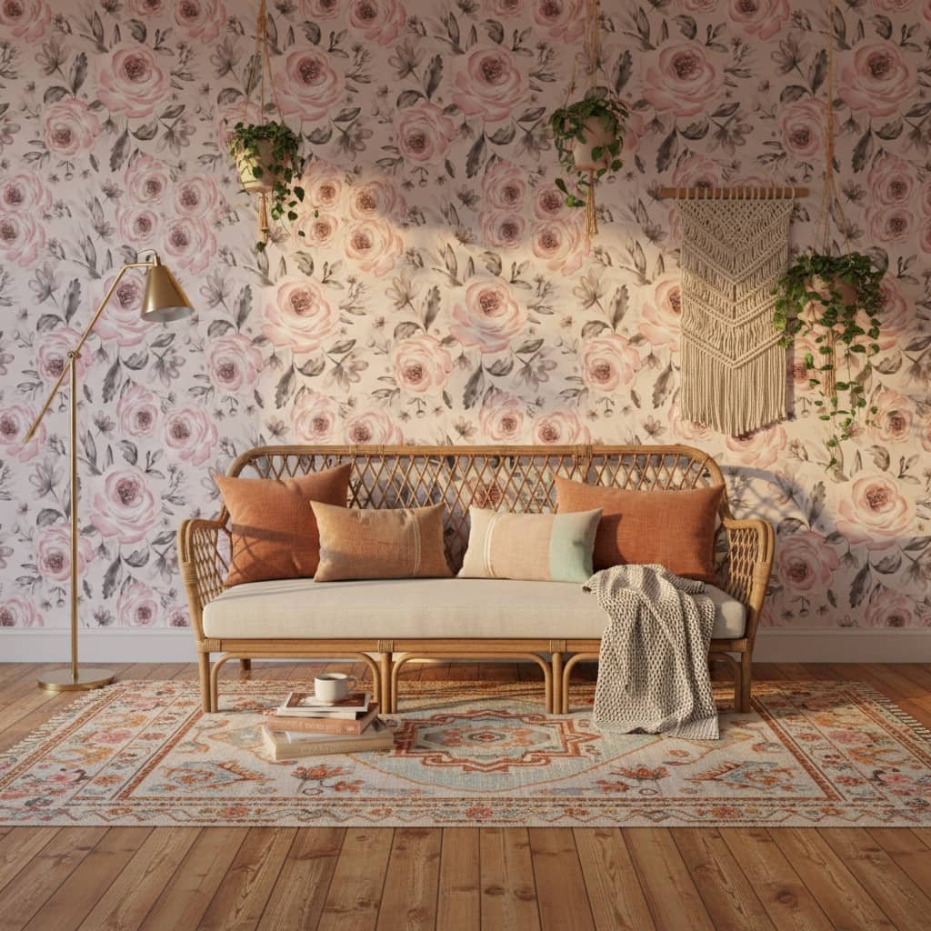 Vintage Rose Wallpaper