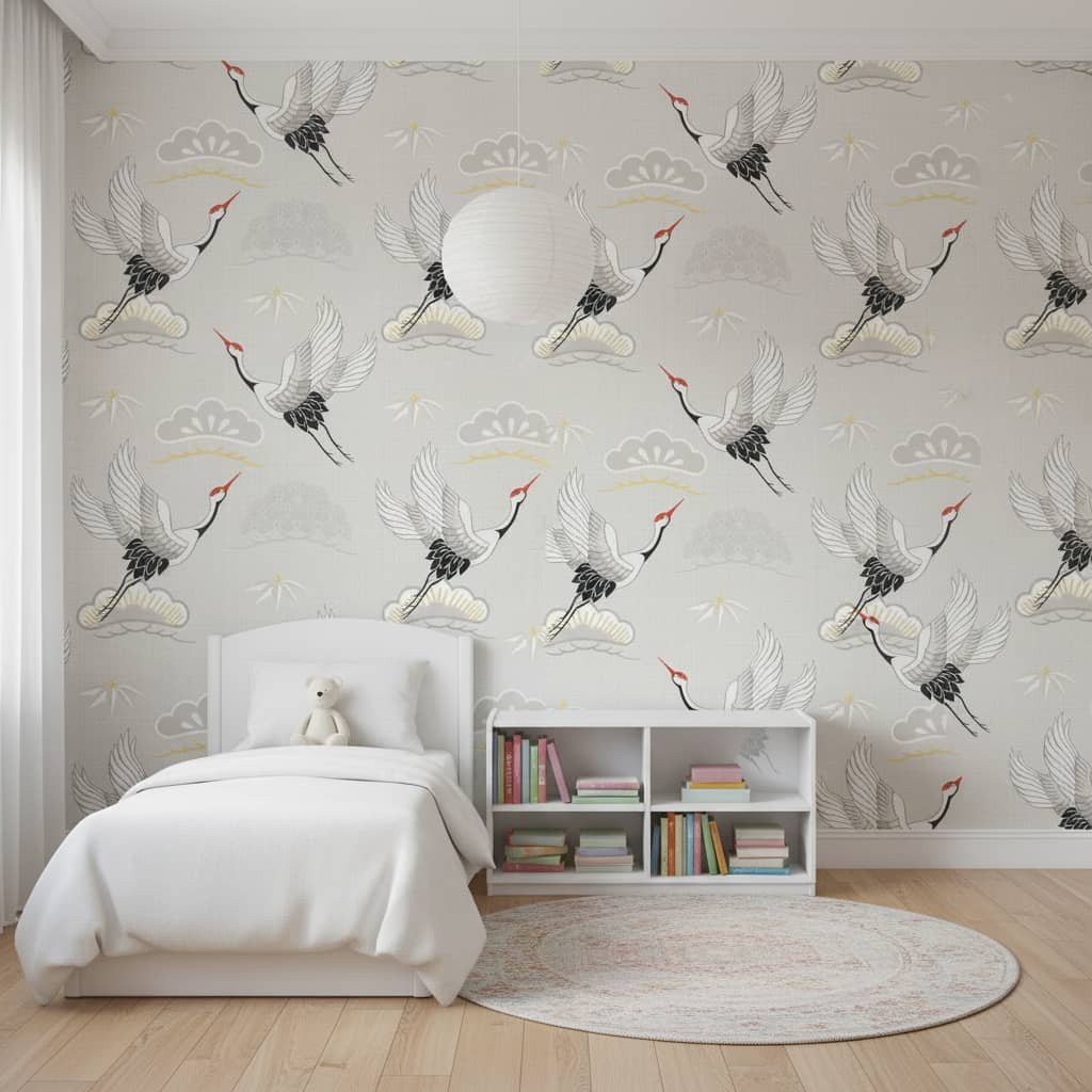 Violaceae Crane Wallpaper