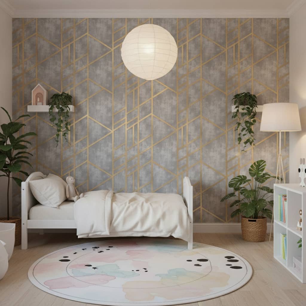 Concrete Gold Wallpaper