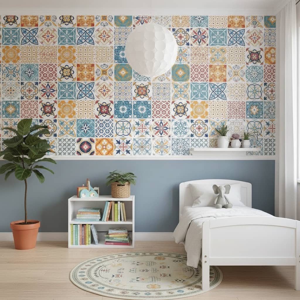 Fleury Tile Wallpaper
