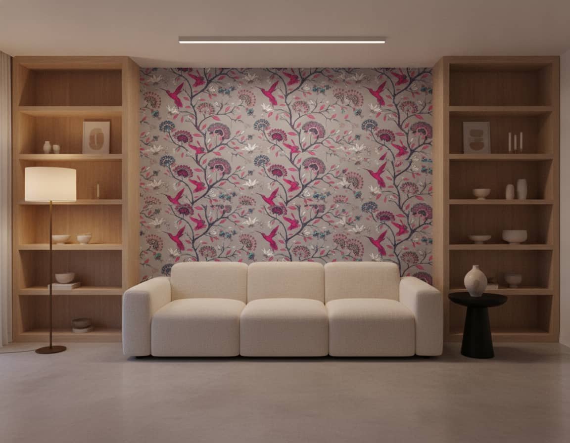 Magenta Toil Wallpaper