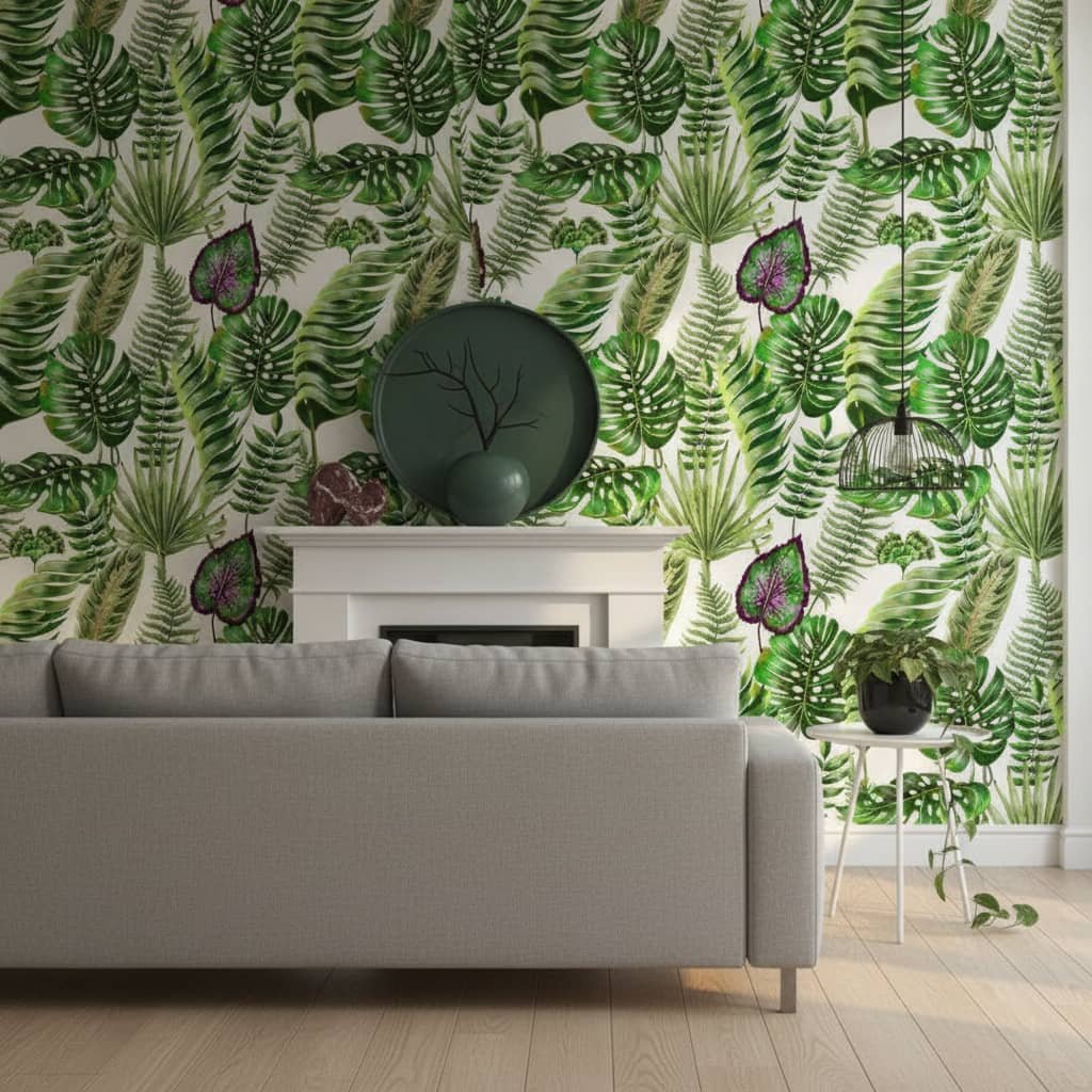 Tantalize Tropical Leaves Wallpapers
