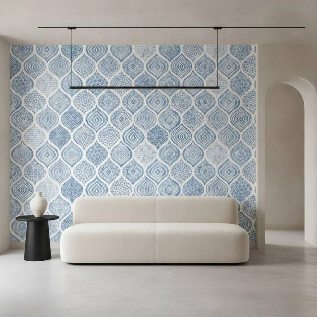 Vintage Blue Wallpaper - Image 3