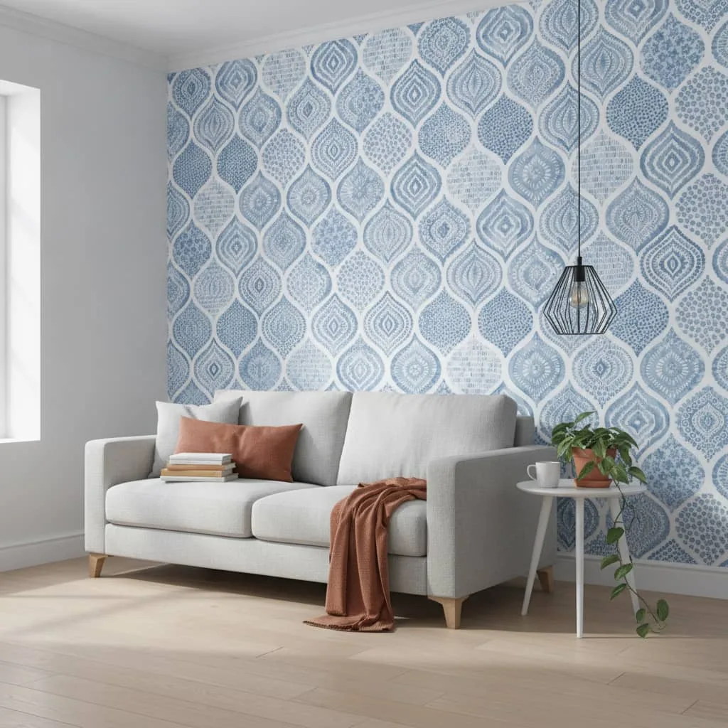 Vintage Blue Wallpaper - Image 4