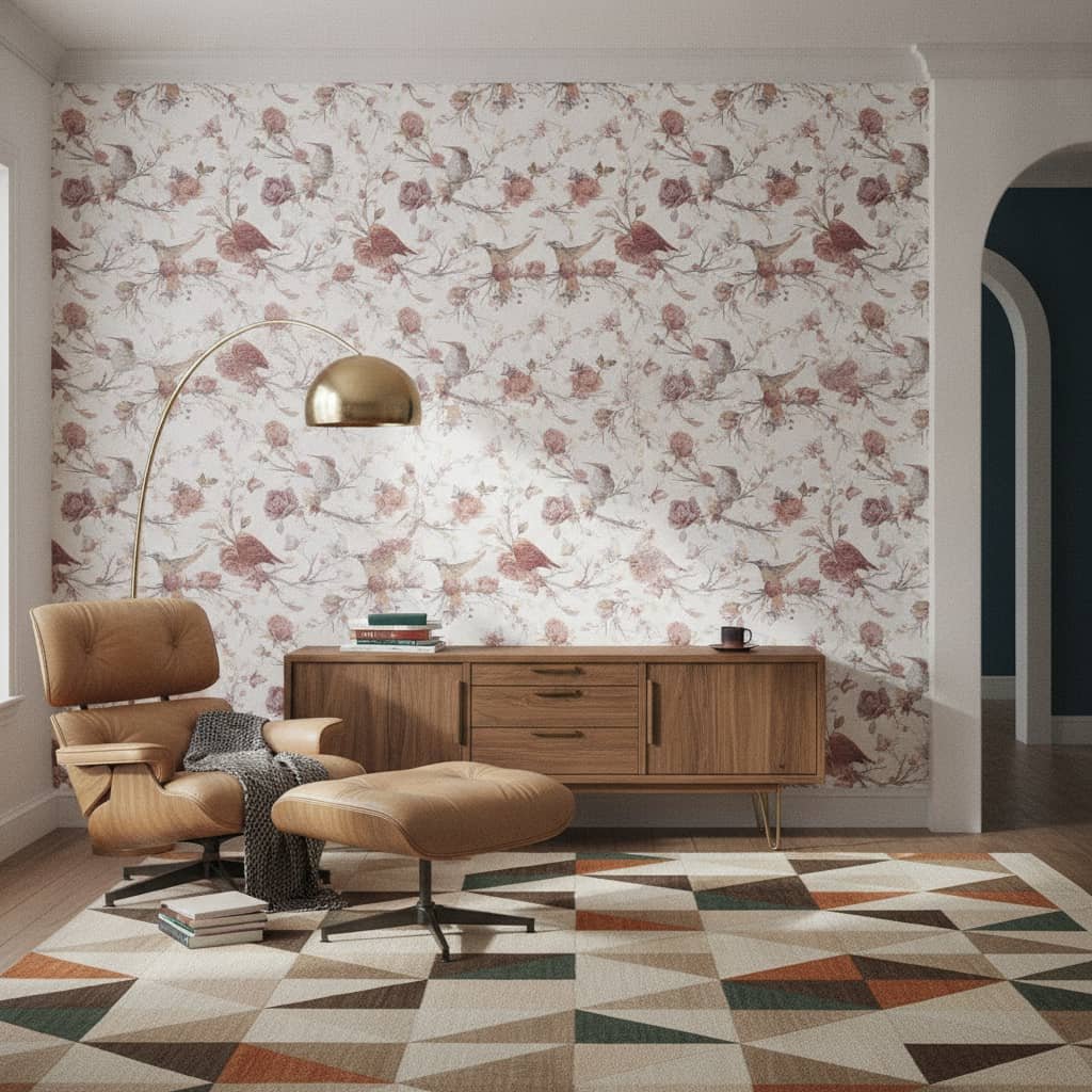 Vintage Quill Designer Wallpaper