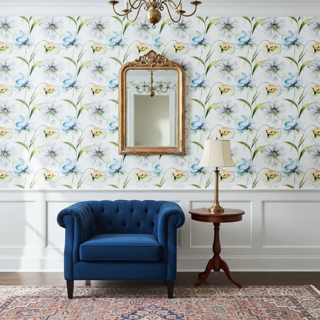 Pastel Bloom - floral wallpaper canada, Canadian-made from Wallpaper Online Canada